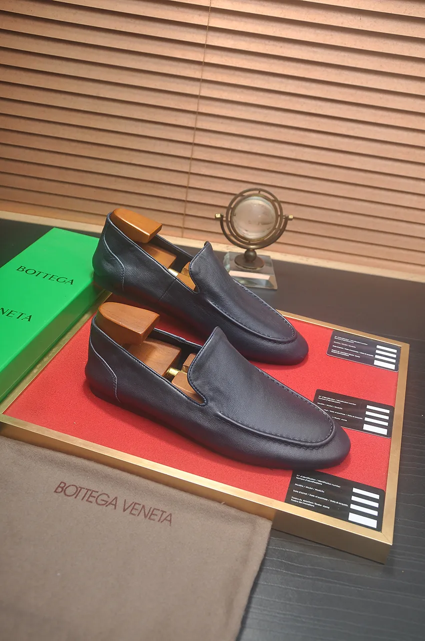 Men's shoes 💰460💶 [Botteg Venetta (BV)] (wallet shoes) exclusive new model official website new model The upper is made of high-quality top calfskin. Delicate feel and flowing luxurious texture. Tailored for refined men to create a noble aura. Delicate and regular Mark hand stitching. Smooth lines. Full sheepskin lining, comfortable to wash sweat. 38-44